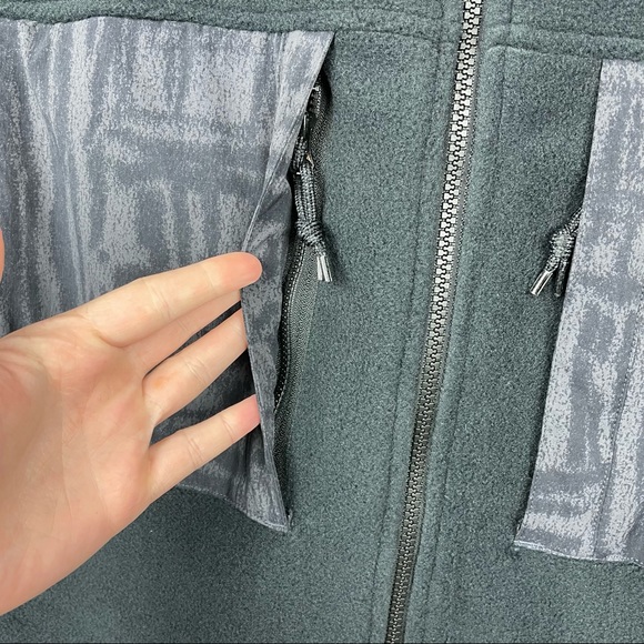 NIKE ACG Men's Small Microfleece Jacket Black Full Zip Turtleneck Athleisure Str - Picture 4 of 16